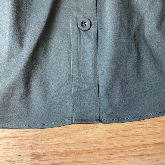 CITY CHIC 'Uptown Girl' Deep Sage Black Belted Midi Dress Plus Size XL AU 22 - Picture 10 of 13